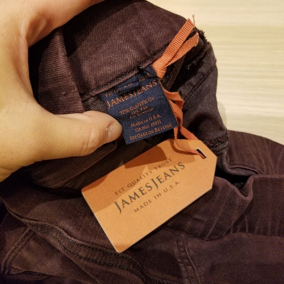 James Jeans Twiggy Red Black Glossed Legging w/tag - Picture 4 of 8